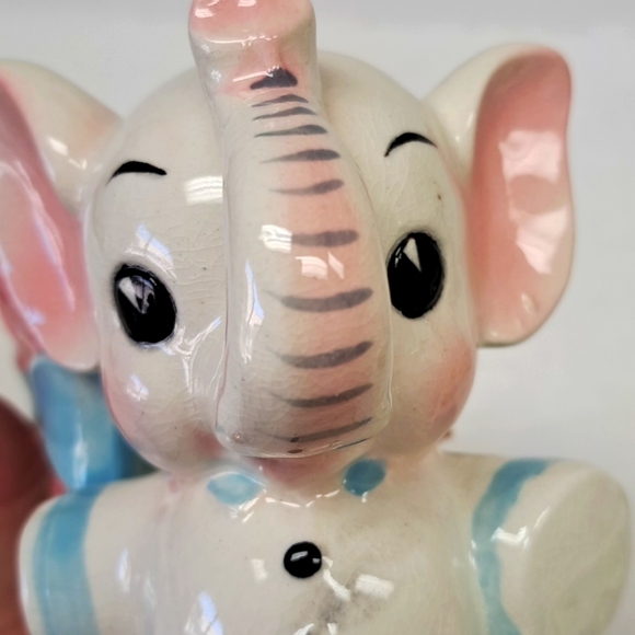 Mid Century Modern Napcoware baby elephant nursery planter - Picture 2 of 9